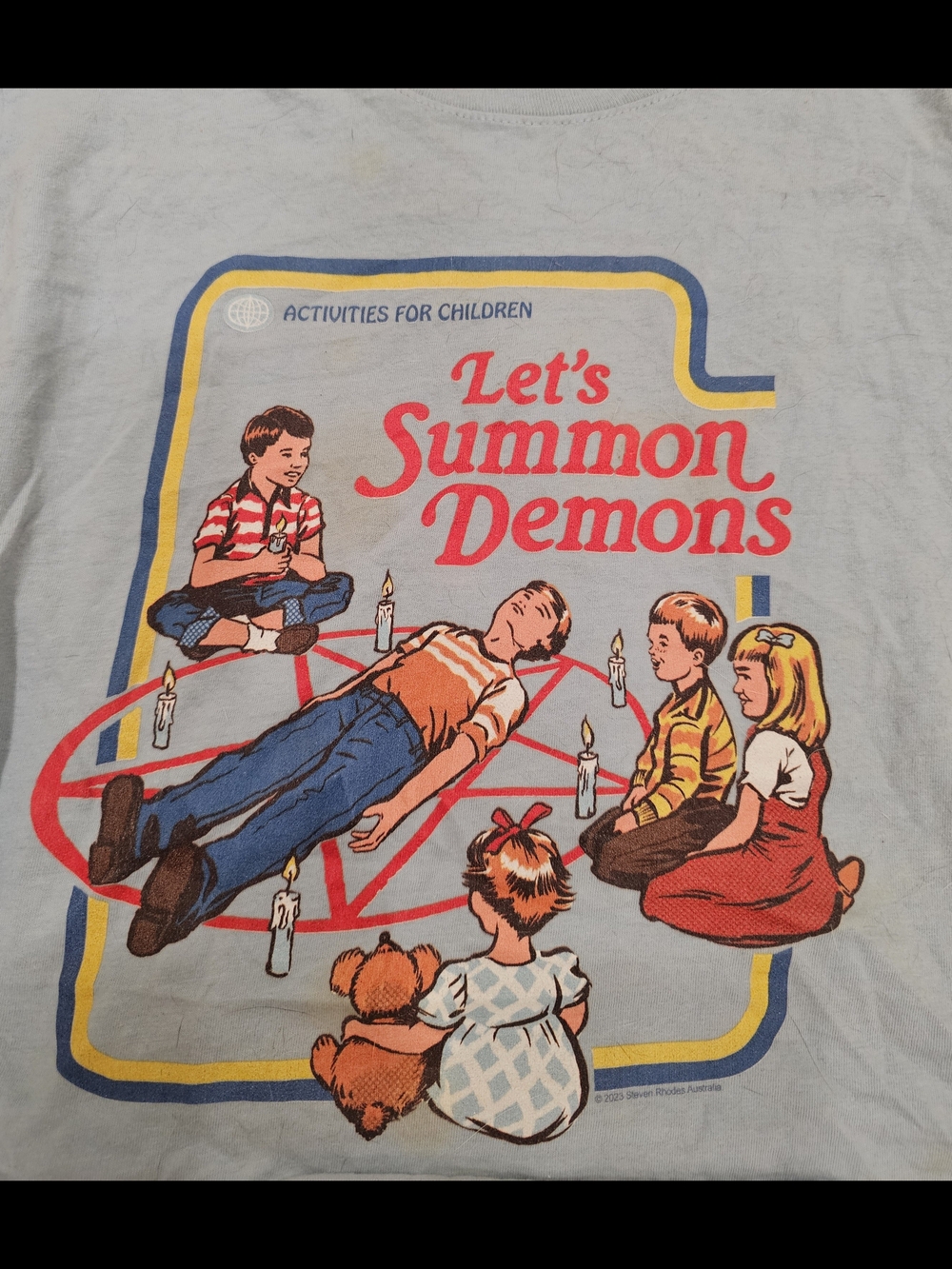Let's Summon Demons Steven Rhodes Cropped T-Shirt